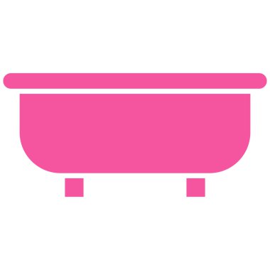 Küvet düz vektör simgesi