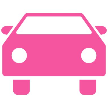 Araba düz vektör simgesi