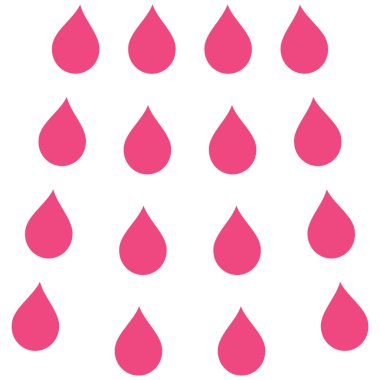 Damla düz vektör simgesi