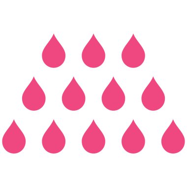 Damla düz vektör simgesi