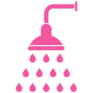 Duş düz vektör simgesi