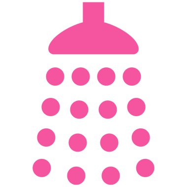 Duş düz vektör simgesi