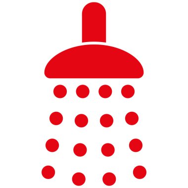 Duş düz vektör simgesi