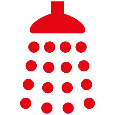 Duş düz vektör simgesi