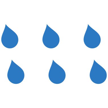 Damla düz vektör simgesi