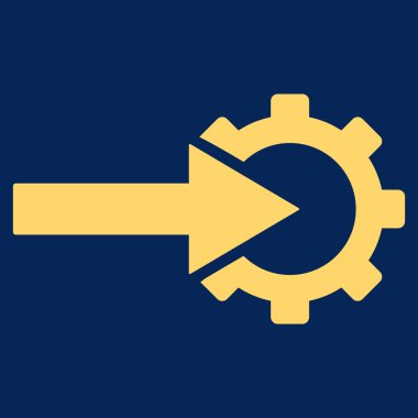 COG Tümleştirme düz vektör simgesi