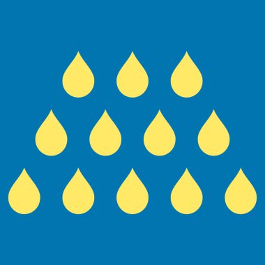 Damla düz vektör simgesi