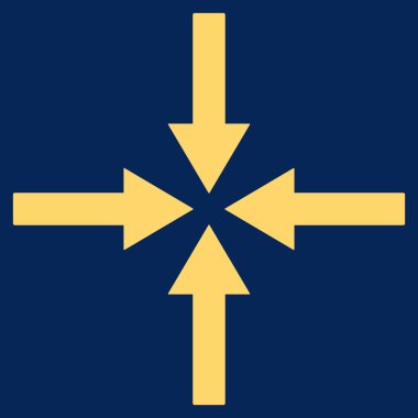 Etkisi oklar düz vektör simgesi