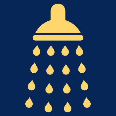 Duş düz vektör simgesi