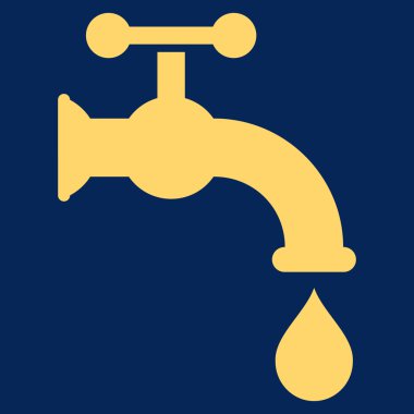 Water Tap Flat Vector Symbol