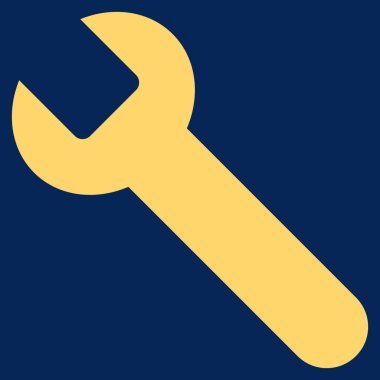 Wrench Flat Vector Symbol