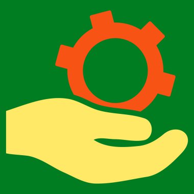 Engineering Service Flat Vector Symbol