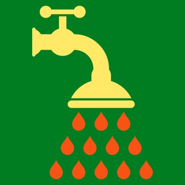 duş tap düz vektör sembolü