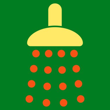 Duş düz vektör simgesi