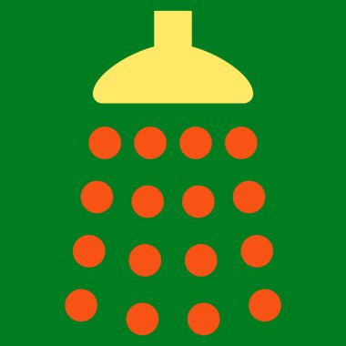 Duş düz vektör simgesi