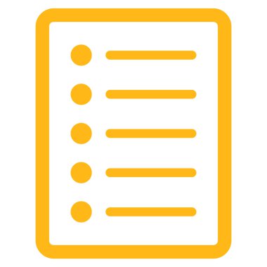 List Page Flat Vector Symbol