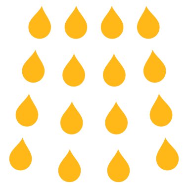 Damla düz vektör simgesi