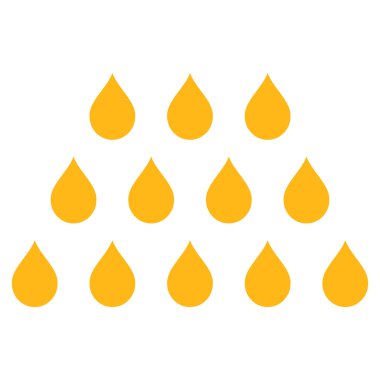 Damla düz vektör simgesi