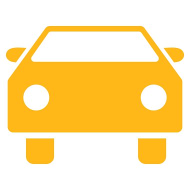 Araba düz vektör simgesi