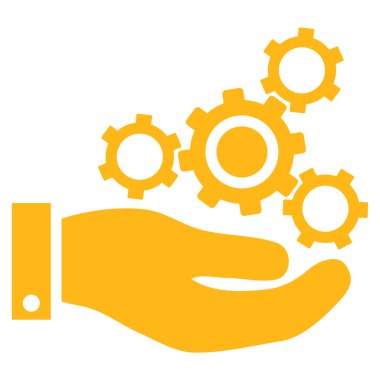 Mekanik Servisi düz vektör simgesi