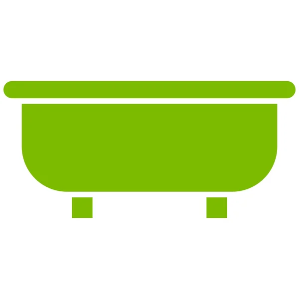 Símbolo de vector plano de bañera — Vector de stock