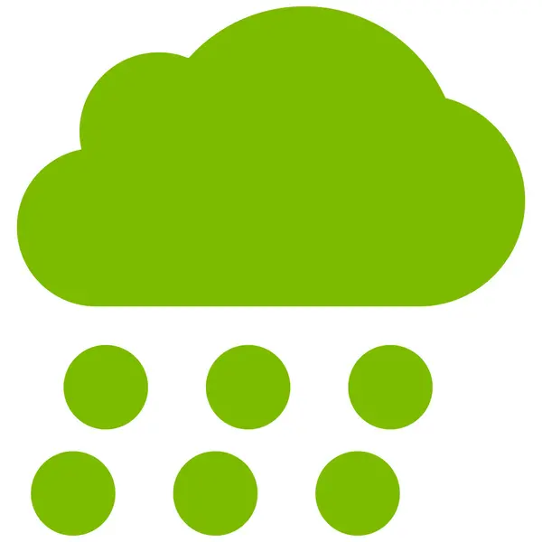 Regen Cloud platte Vector symbool — Stockvector