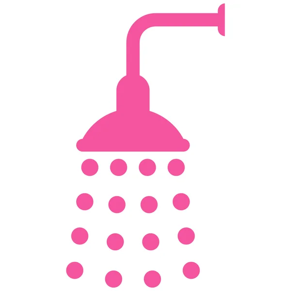 Symbole de vecteur plat de douche — Image vectorielle