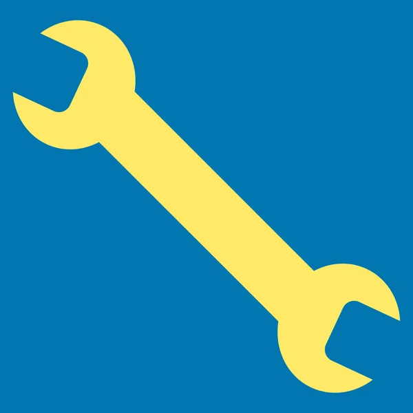 Wrench Flat Vector Symbol — ストックベクタ