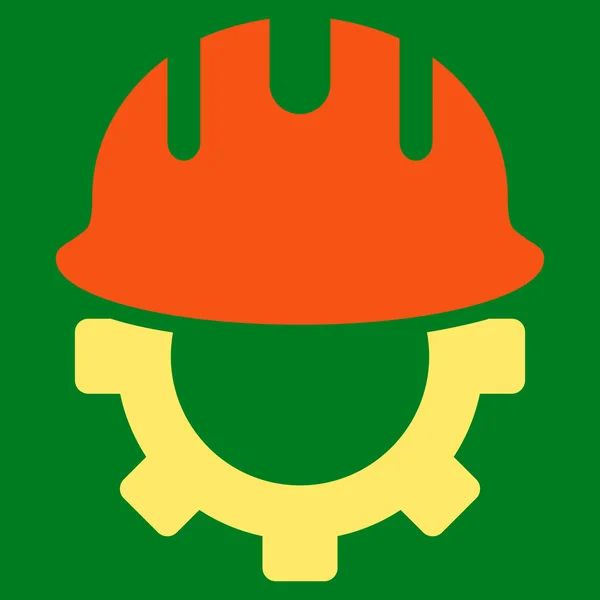 Development Hardhat Flat Vector Symbol — Wektor stockowy