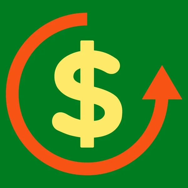 Refund Flat Vector Symbol — Wektor stockowy