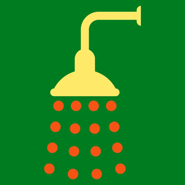 Shower Flat Vector Symbol — Stockvector