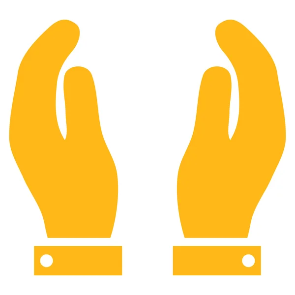 Pielęgnacja rąk płaski wektor Symbol — Wektor stockowy