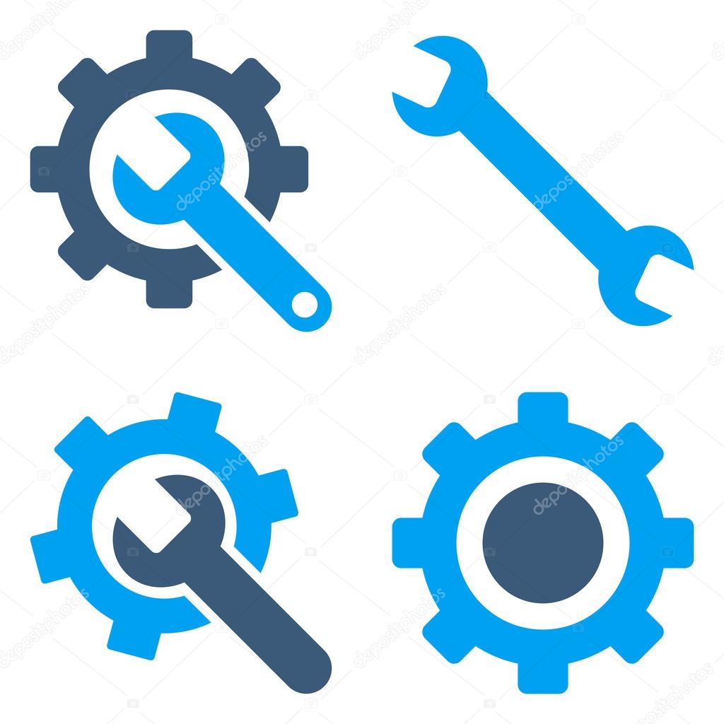 settings flat vector symbols stock vector anastasyastocks gmail