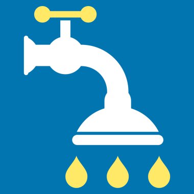 duş tap düz vektör sembolü