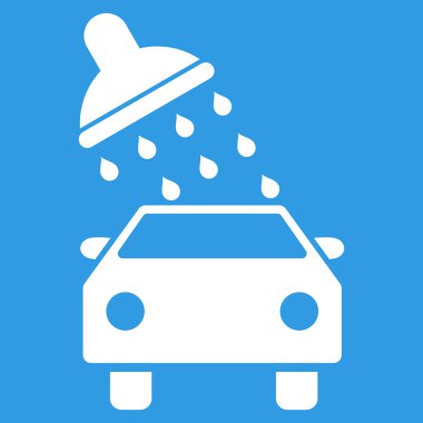 Oto yıkama düz vektör simgesi