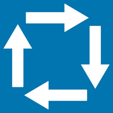 Circulation Arrows Flat Vector Symbol