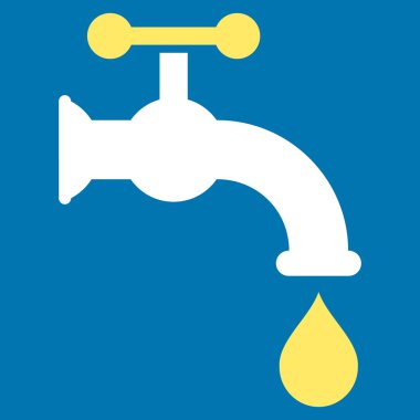 Water Tap Flat Vector Symbol