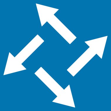 Vektör simge santrifüj oklar düz