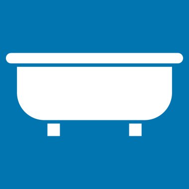 Küvet düz vektör simgesi