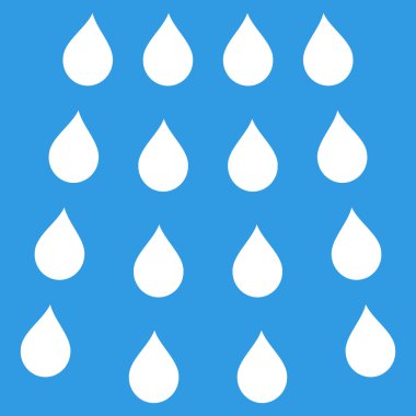 Damla düz vektör simgesi