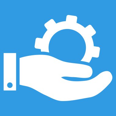 Hizmet düz vektör simgesi