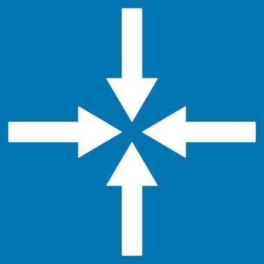 Etkisi oklar düz vektör simgesi