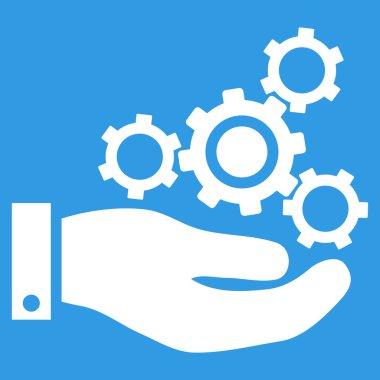 Mekanik Servisi düz vektör simgesi