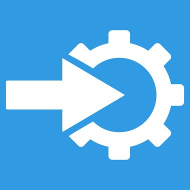 COG Tümleştirme düz vektör simgesi