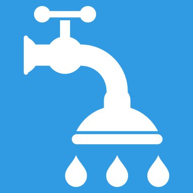 duş tap düz vektör sembolü