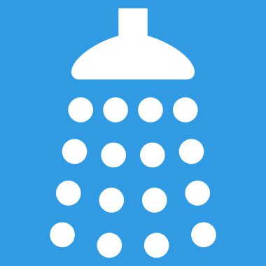 Duş düz vektör simgesi