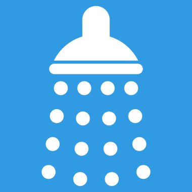 Duş düz vektör simgesi