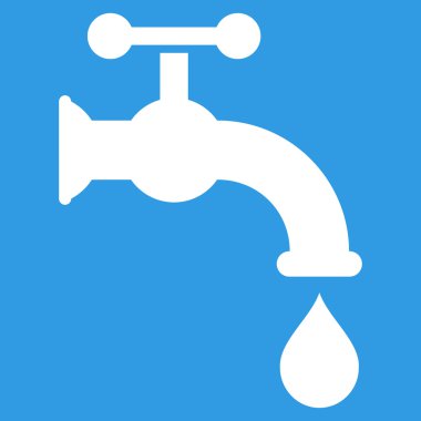 Water Tap Flat Vector Symbol