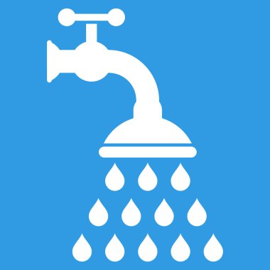 duş tap düz vektör sembolü