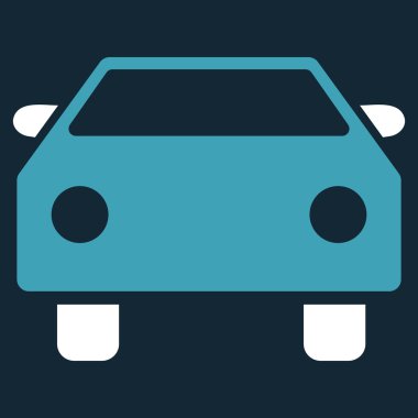 Araba düz vektör simgesi